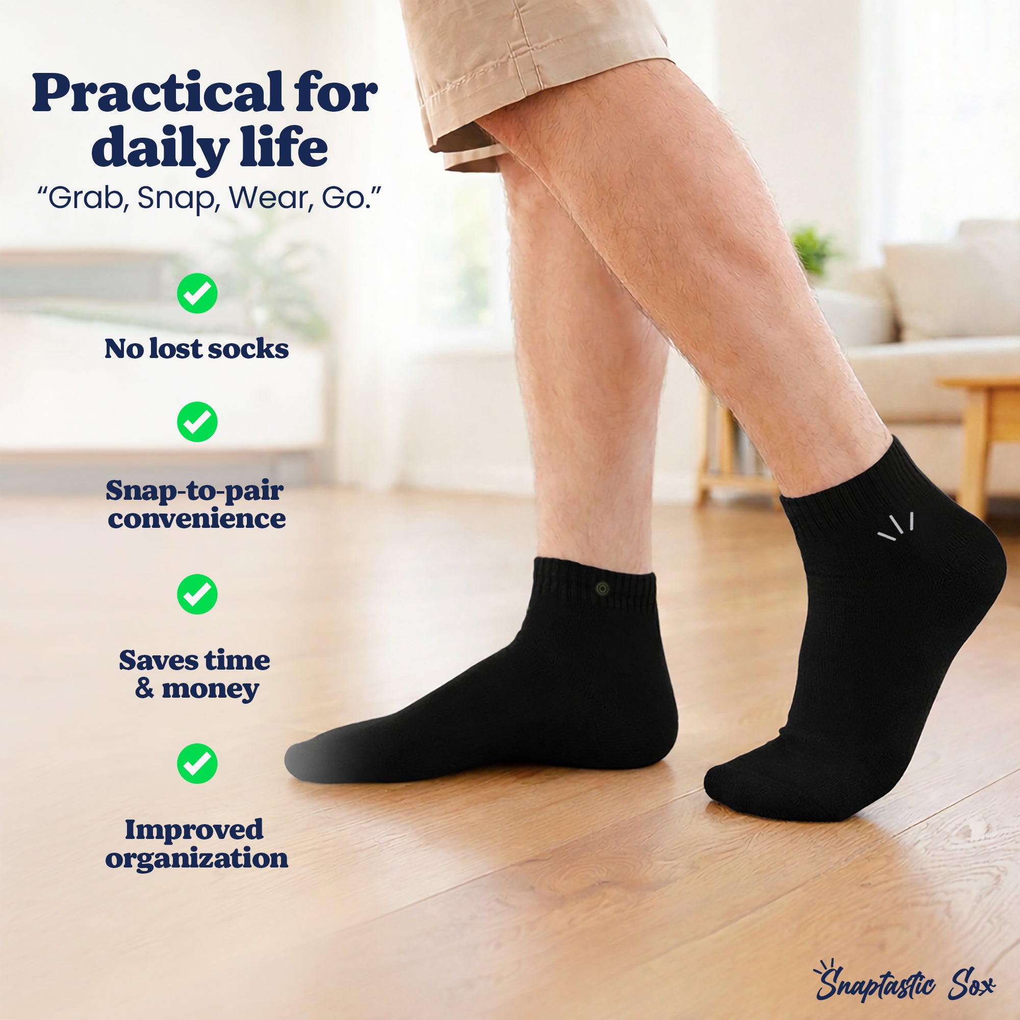 Black Quarter Socks – Youth & Adult Sizes