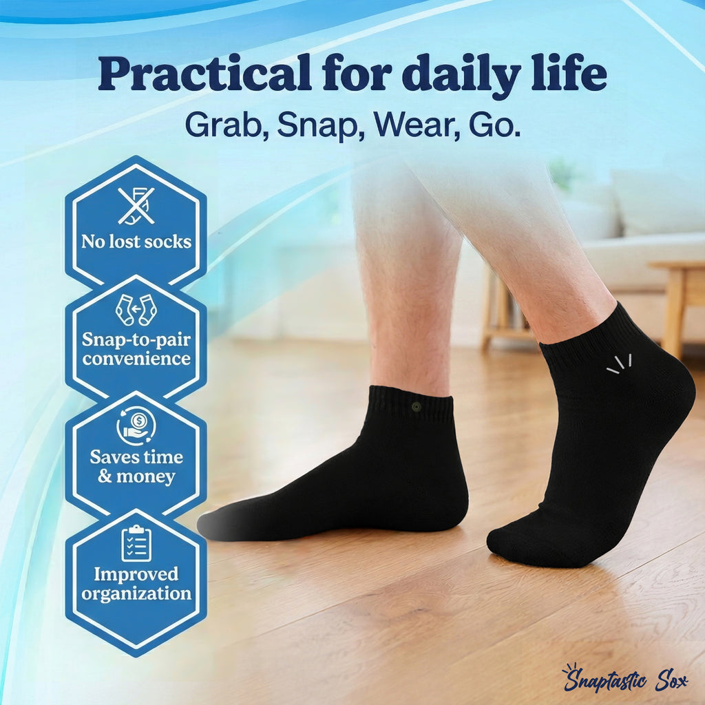 Black Quarter Socks – Youth & Adult Sizes