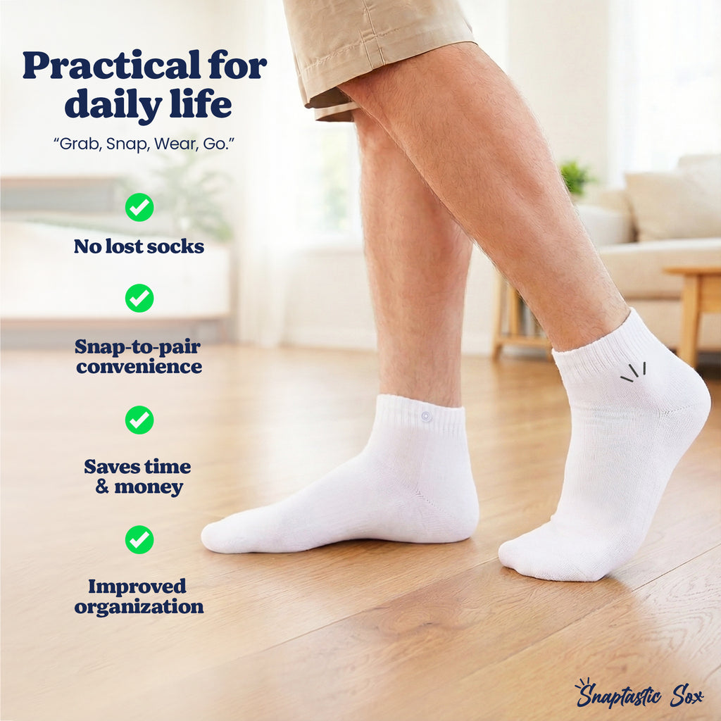 White Quarter Socks – Youth & Adult Sizes