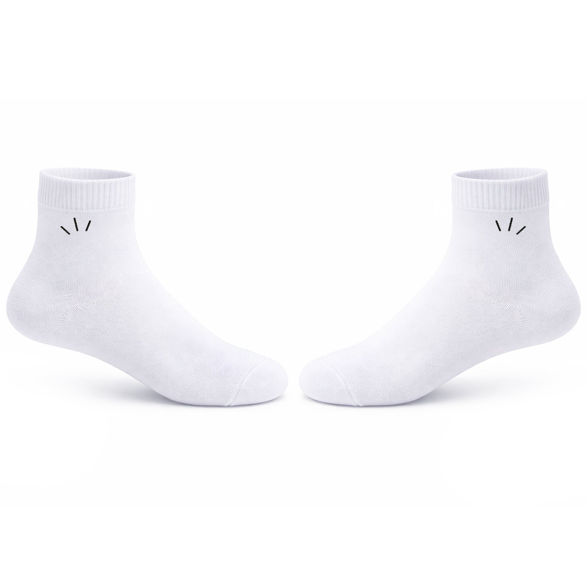 White Quarter Socks – Youth & Adult Sizes