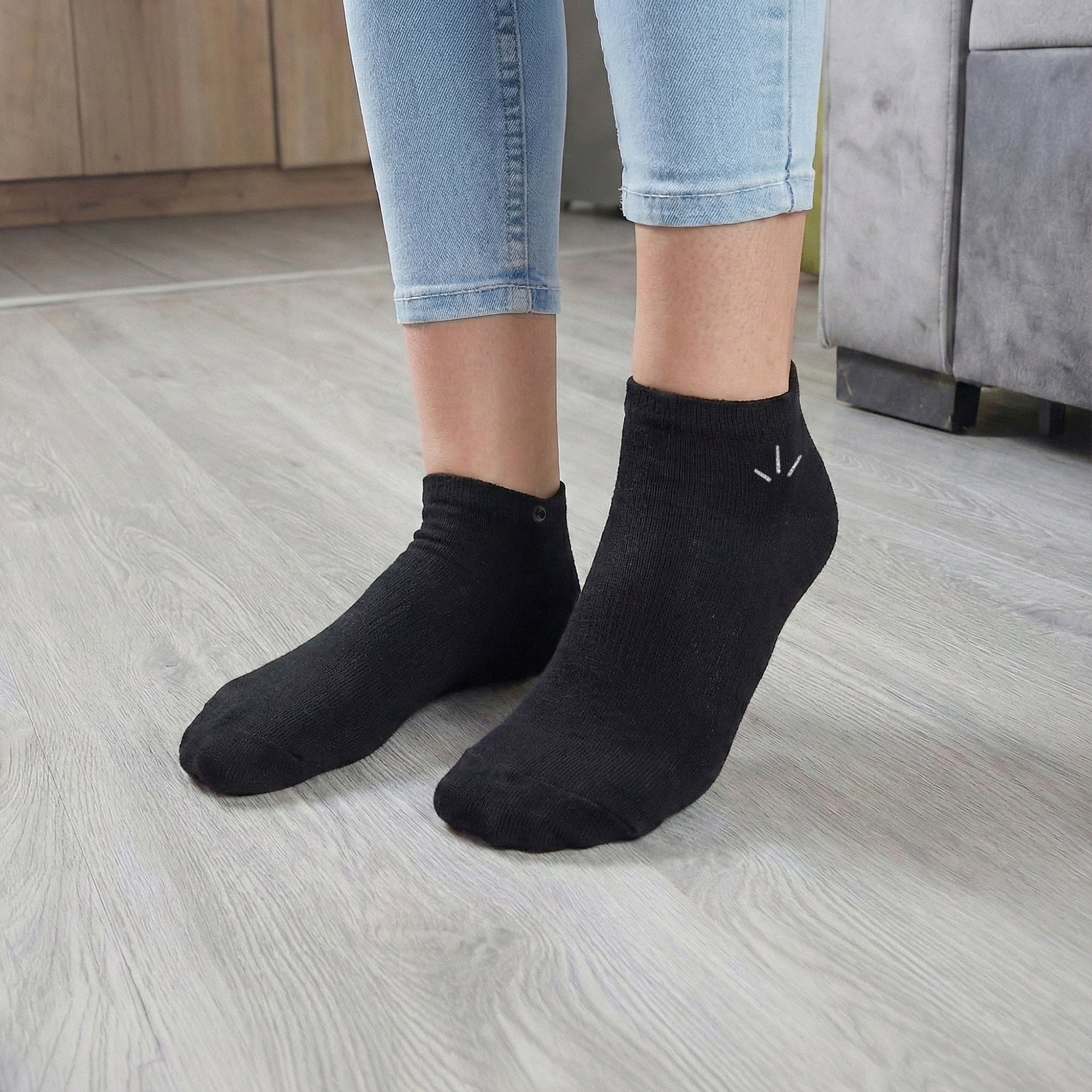 Black Ankle Socks – Youth & Adult Sizes