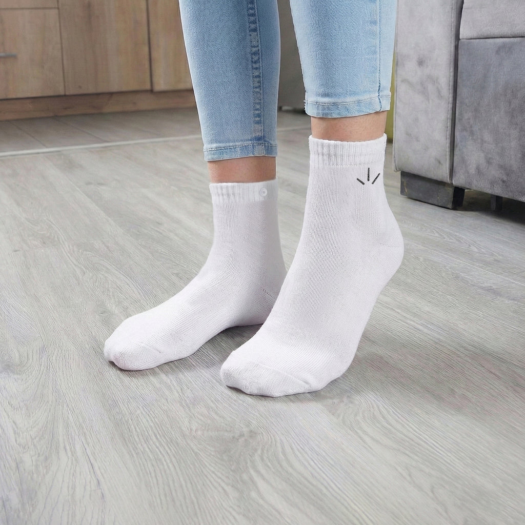White Quarter Socks – Youth & Adult Sizes