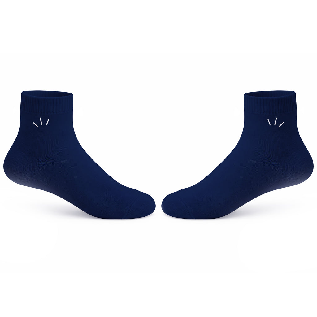 Navy Blue Quarter Socks – Youth & Adult Sizes