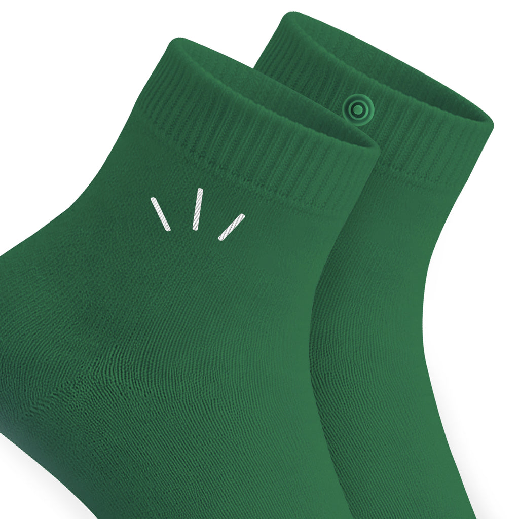 Green Quarter Socks – Youth & Adult Sizes